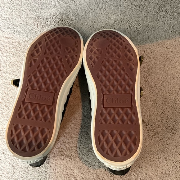 Chloé Studded High Top Sneakers In Black - Picture 5 of 5